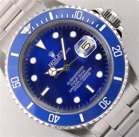 rolex submariner blue stainless steel price|Rolex Submariner blue dial price.